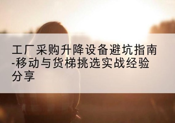 大石桥移动式升降机怎么选-工厂采购升降设备避坑指南-移动与货梯挑选实战经验分享